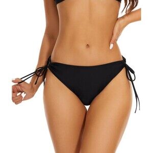 Annbon String Side Tie Bikini Bottoms for Women Full Coverage Low Rise Medium